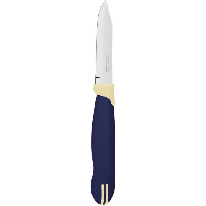Нож TRAMONTINA Multicolor для очистки овощей, синий с белым, 7,5 см 100067646456