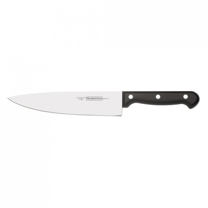 Нож кухонный TRAMONTINA Ultracorte () стальной шеф 175мм 23861/107
