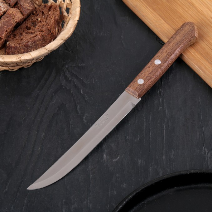 Нож кухонный универсальный Universal, лезвие 15 см, сталь AISI 420, деревянная рукоять 2722369