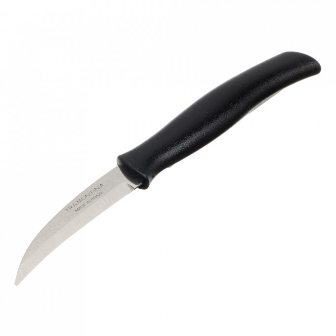 Нож TRAMONTINA Athus овощной 8см, черная ручка, 12 штук 871-159-12