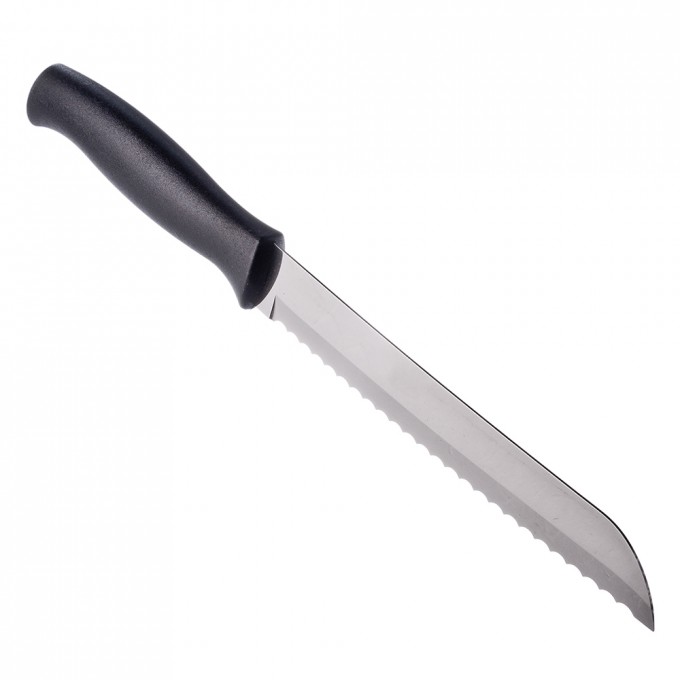 Нож для хлеба 18 см TRAMONTINA Athus, черная ручка, 23082/007 871-162
