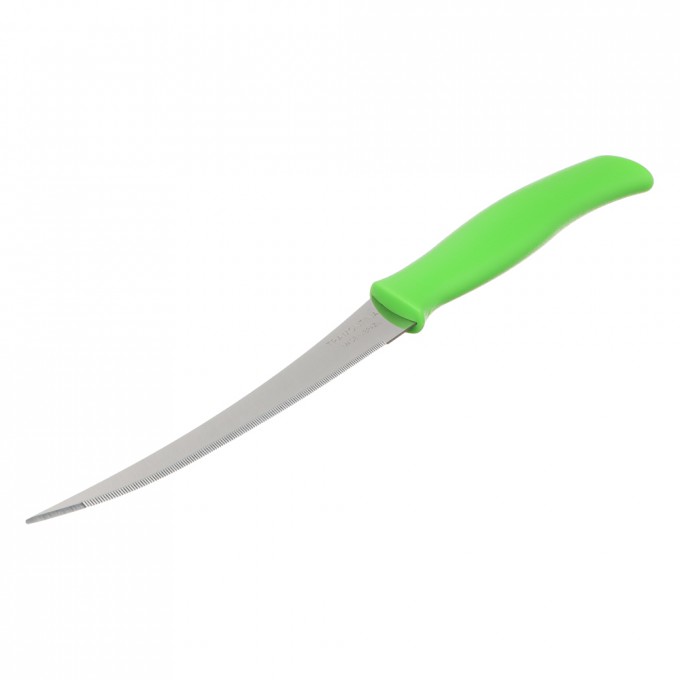 Нож TRAMONTINA Athus для томатов 12.7см, зеленая ручка, 12 штук 871-238-12