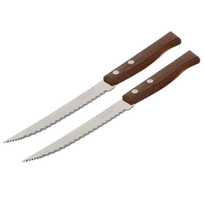Набор кухонных ножей TRAMONTINA с деревянной ручкой 2шт DL-585