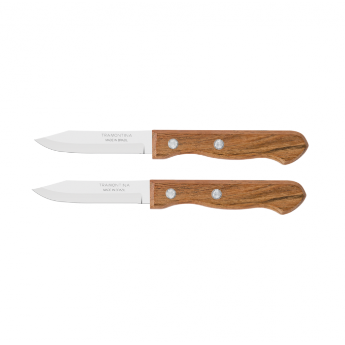 Набор кухонных ножей TRAMONTINA с деревянной ручкой 2шт DL-586